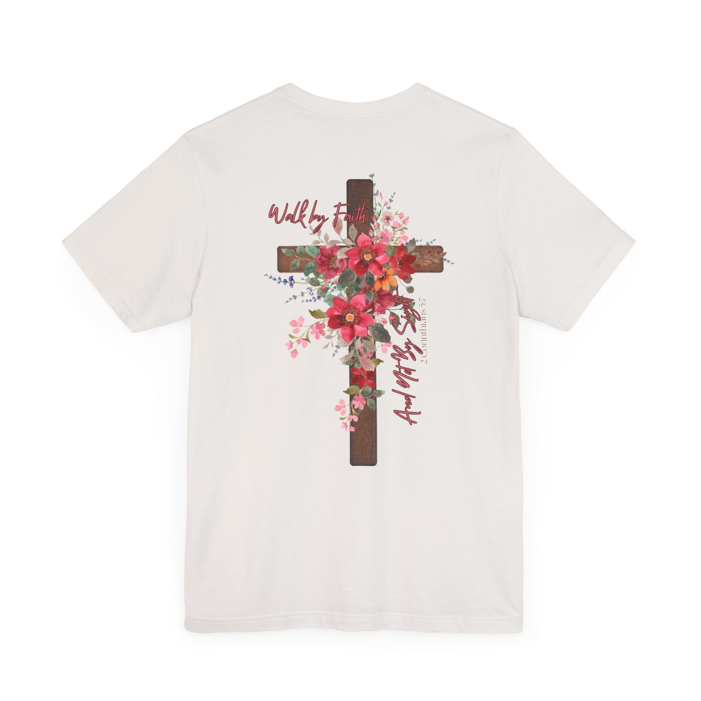 Floral Jesus is the Light Tee - Faith & Inspiration T-Shirt