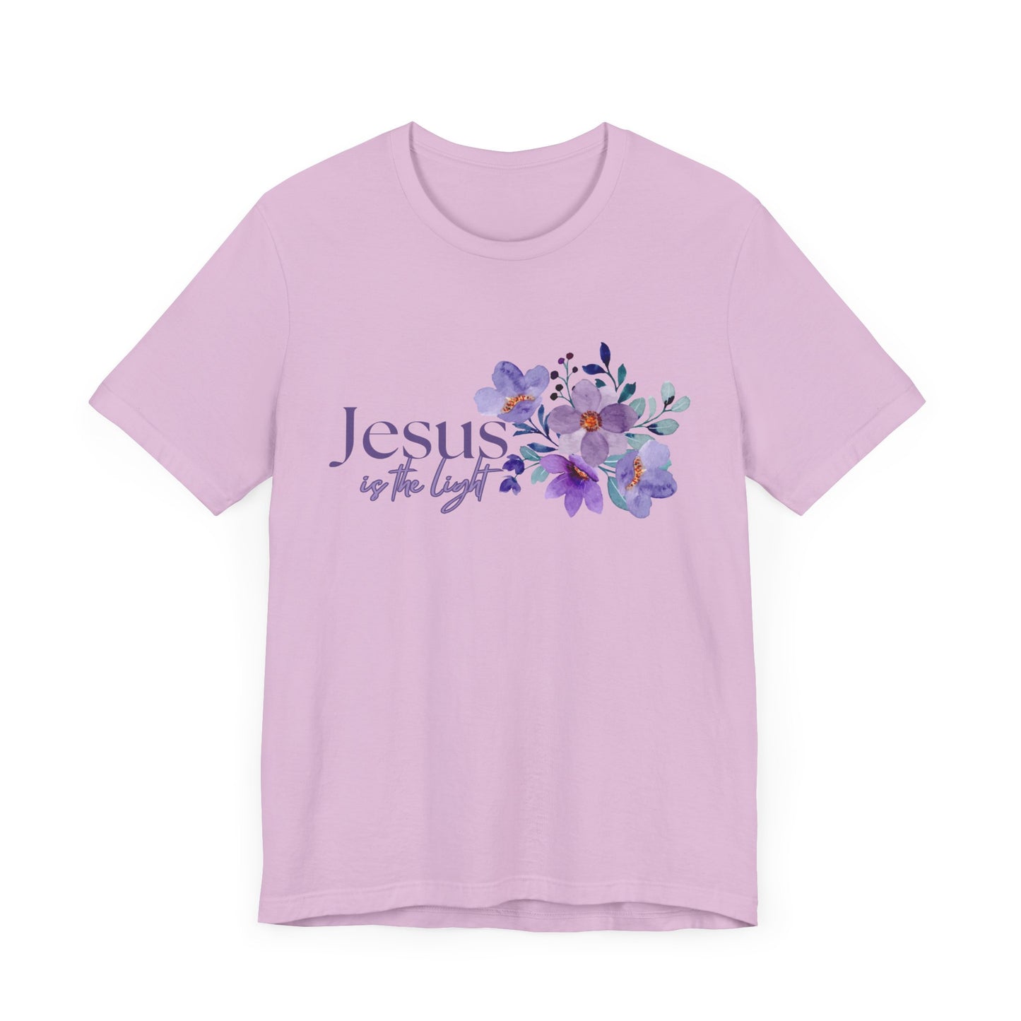 Floral Jesus Inspirational Tee - Unisex Short Sleeve Shirt