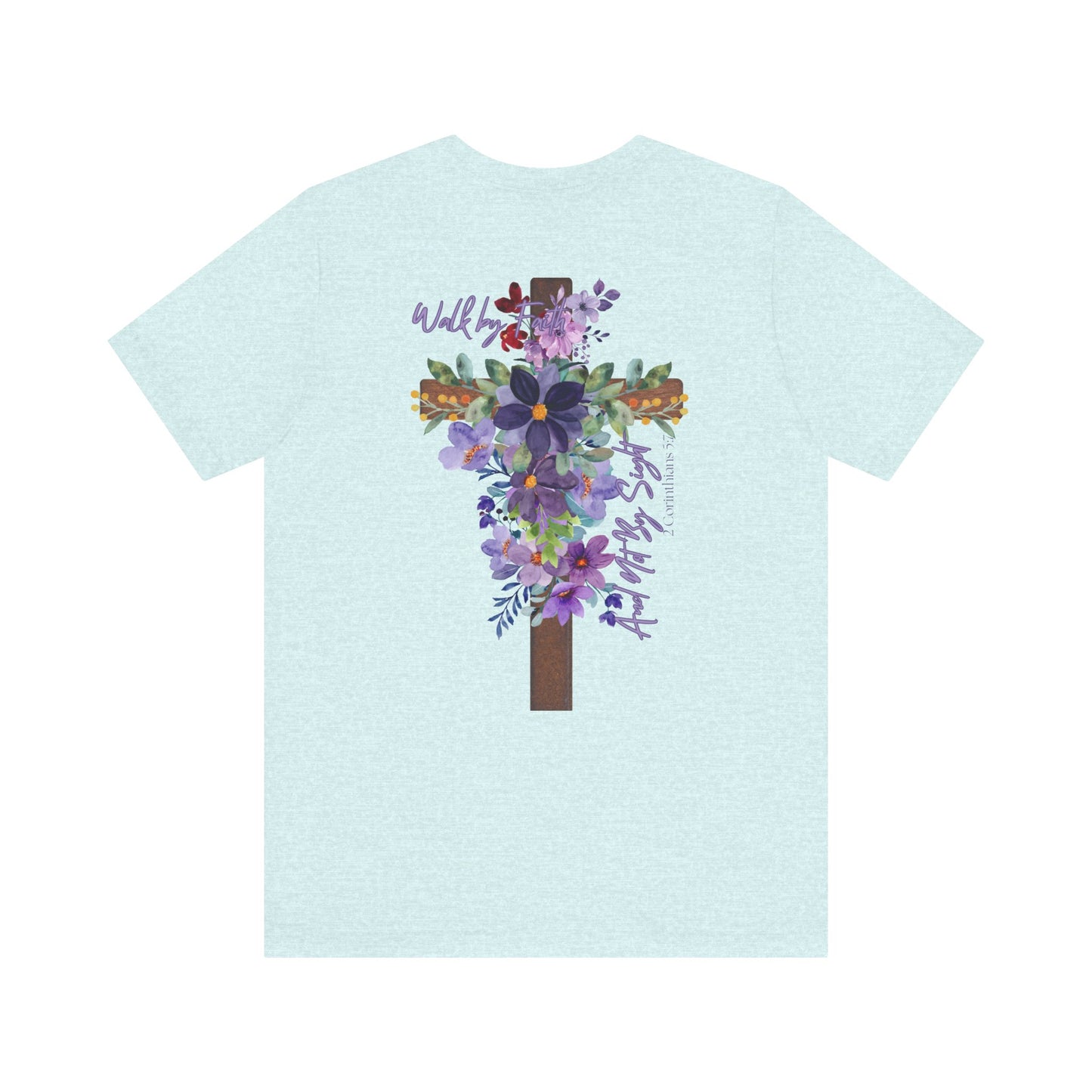 Floral Jesus Inspirational Tee - Unisex Short Sleeve Shirt
