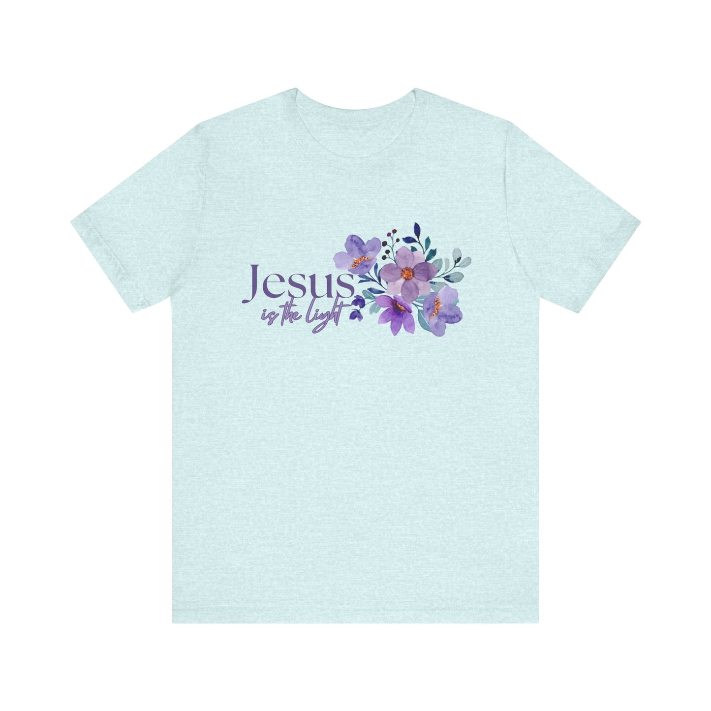 Floral Jesus Inspirational Tee - Unisex Short Sleeve Shirt