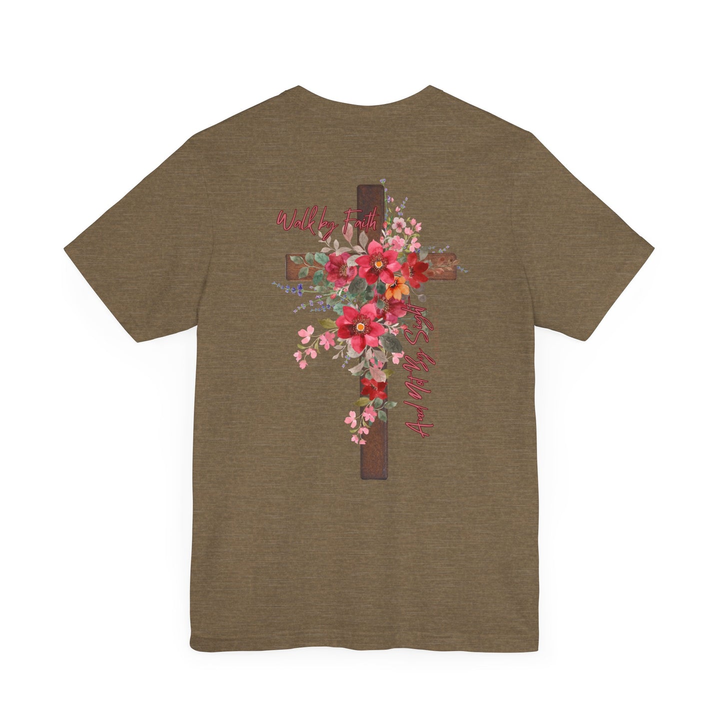 Floral Jesus is the Light Tee - Faith & Inspiration T-Shirt