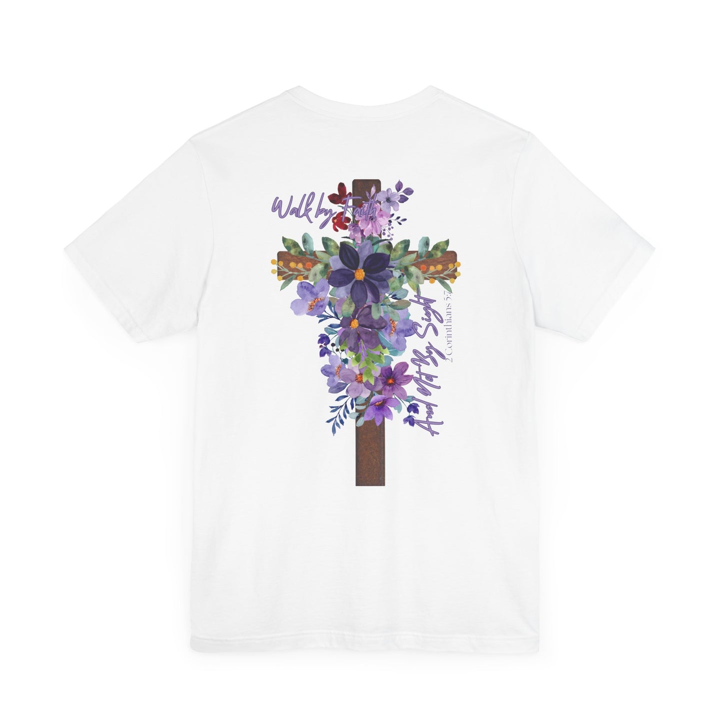 Floral Jesus Inspirational Tee - Unisex Short Sleeve Shirt