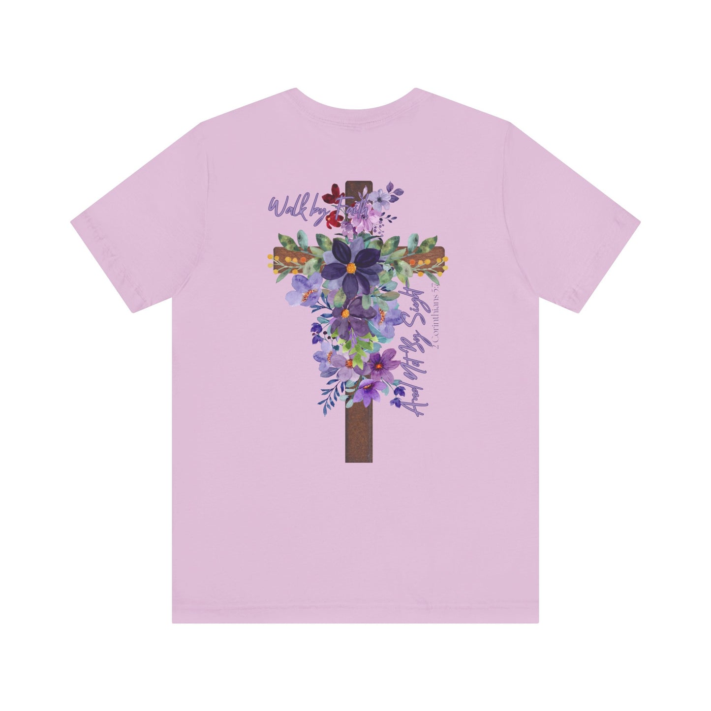 Floral Jesus Inspirational Tee - Unisex Short Sleeve Shirt