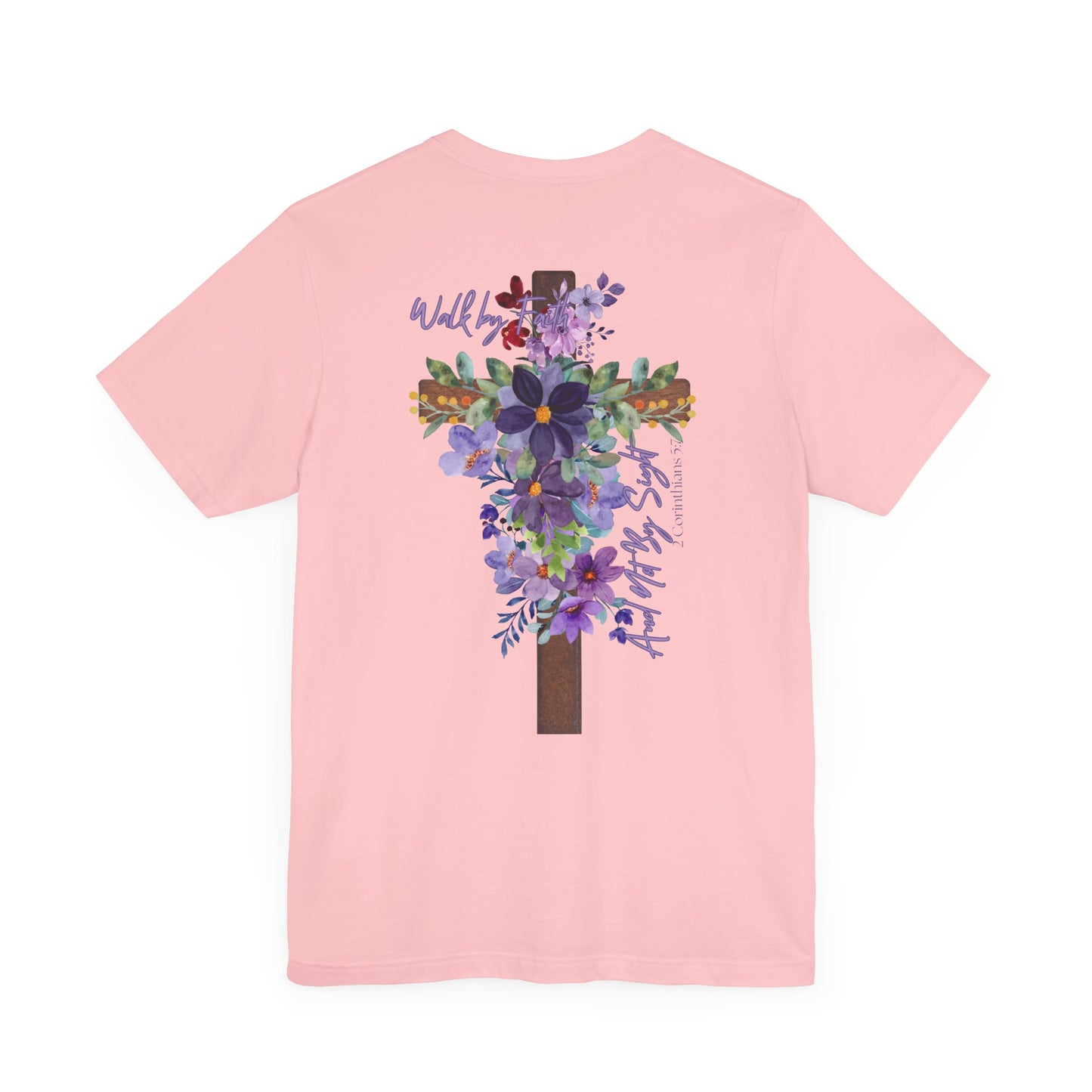 Floral Jesus Inspirational Tee - Unisex Short Sleeve Shirt