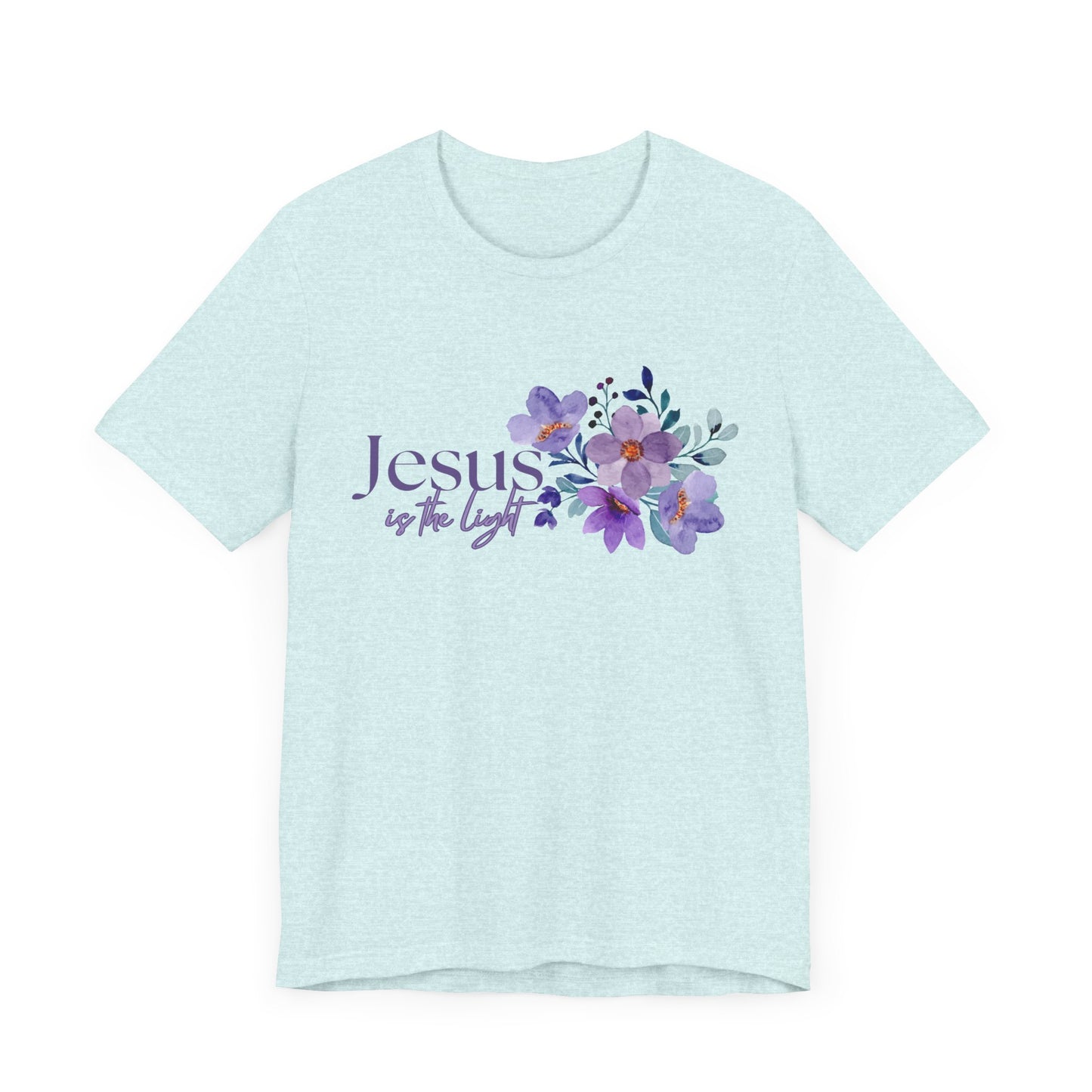 Floral Jesus Inspirational Tee - Unisex Short Sleeve Shirt