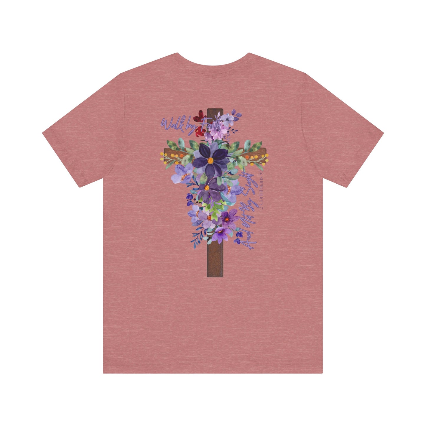 Floral Jesus Inspirational Tee - Unisex Short Sleeve Shirt