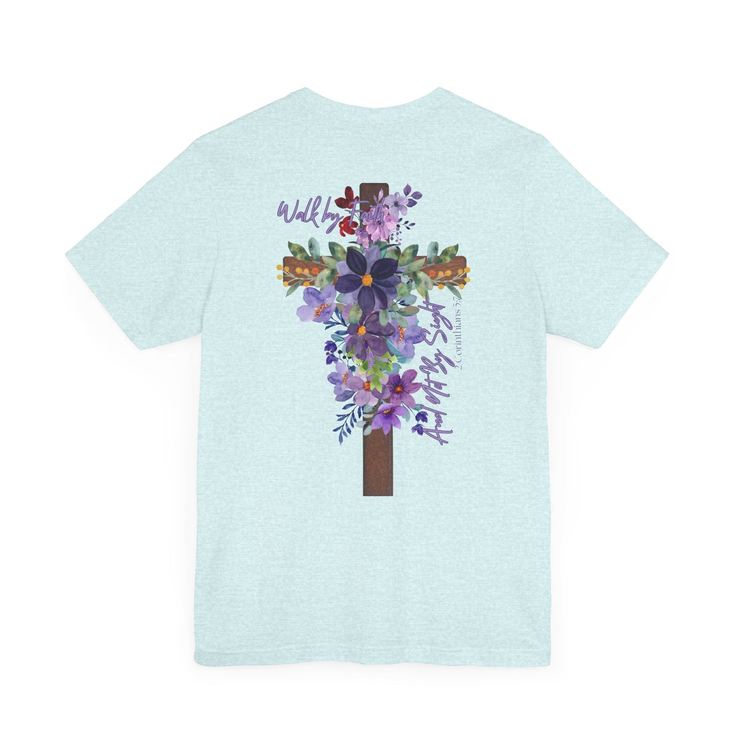 Floral Jesus Inspirational Tee - Unisex Short Sleeve Shirt