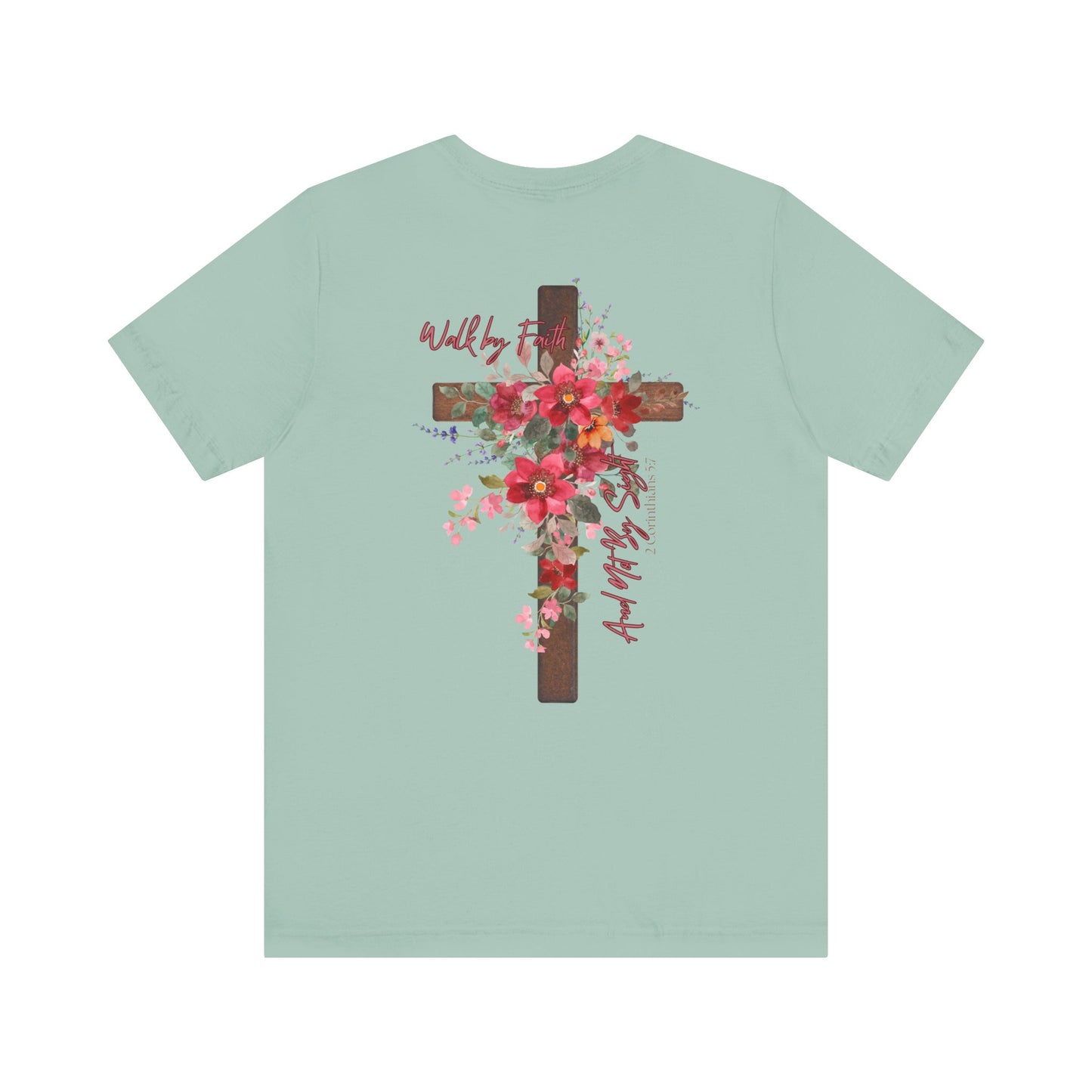 Floral Jesus is the Light Tee - Faith & Inspiration T-Shirt