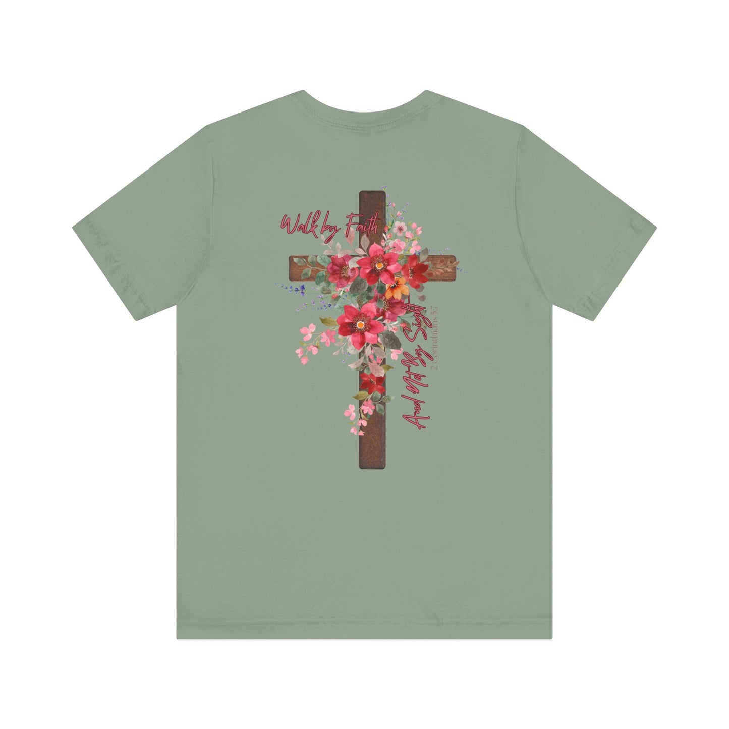 Floral Jesus is the Light Tee - Faith & Inspiration T-Shirt