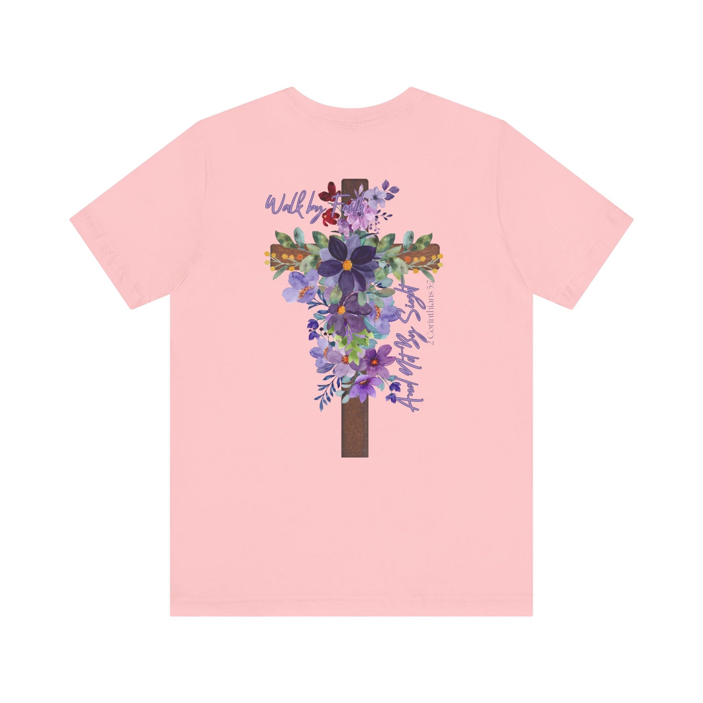 Floral Jesus Inspirational Tee - Unisex Short Sleeve Shirt