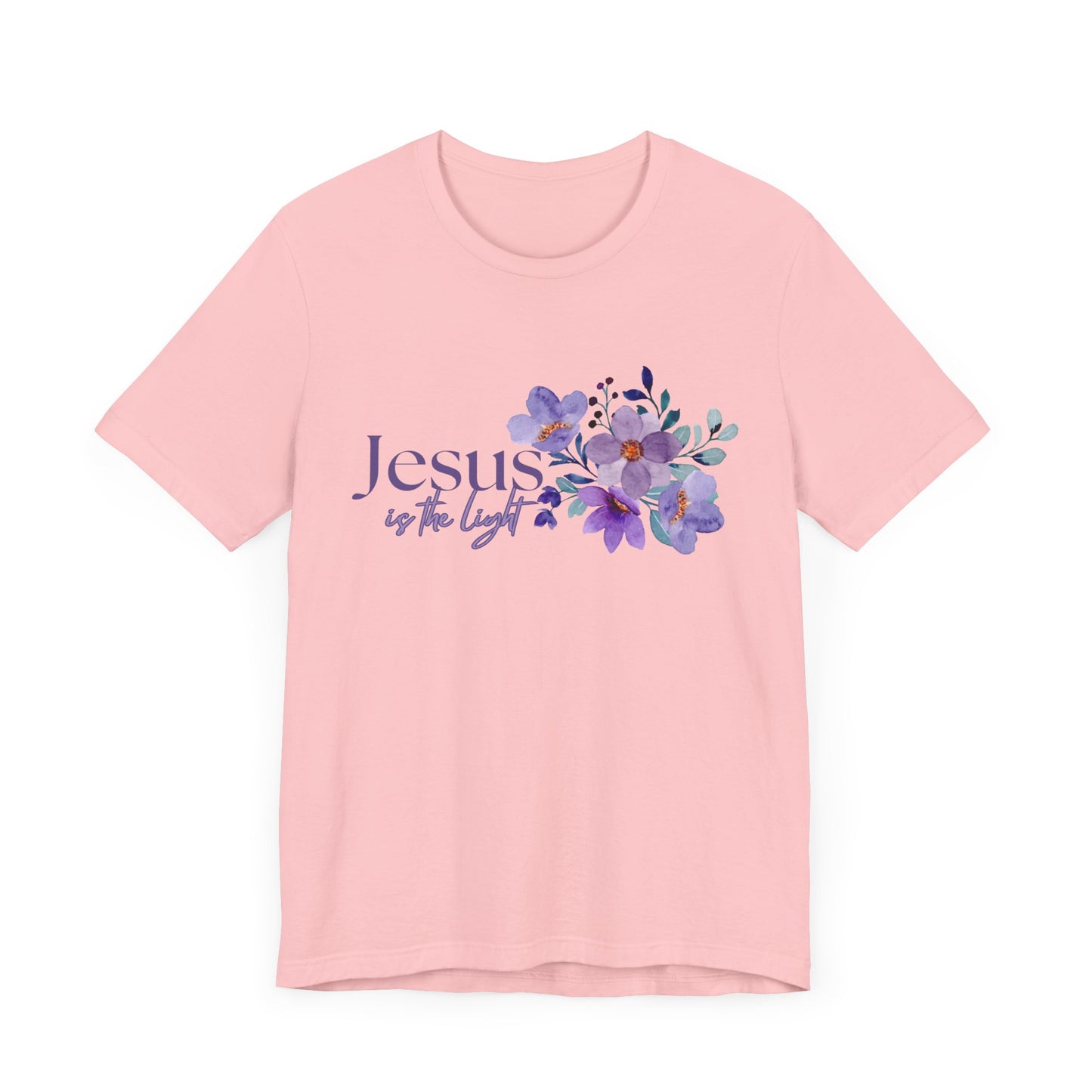 Floral Jesus Inspirational Tee - Unisex Short Sleeve Shirt