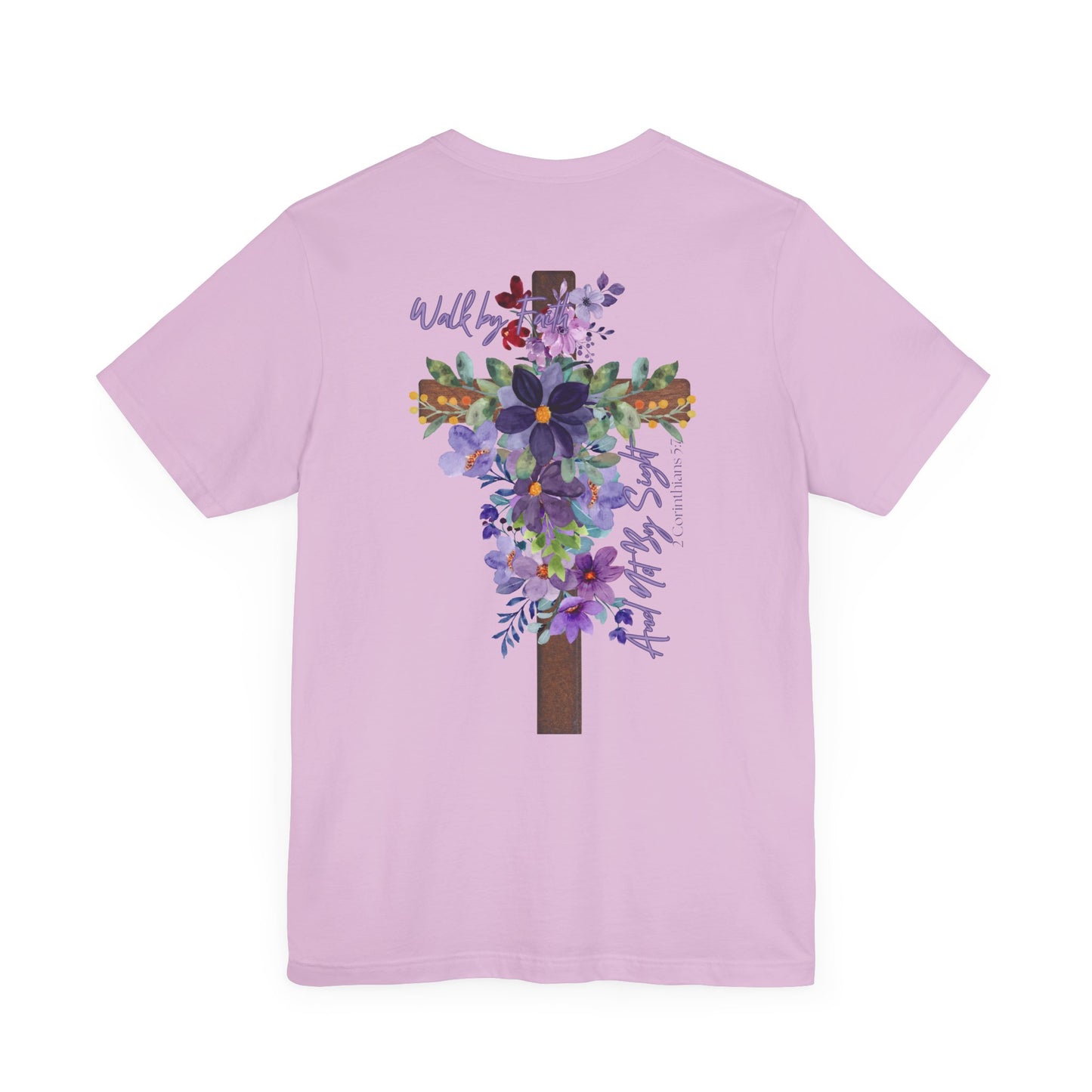 Floral Jesus Inspirational Tee - Unisex Short Sleeve Shirt