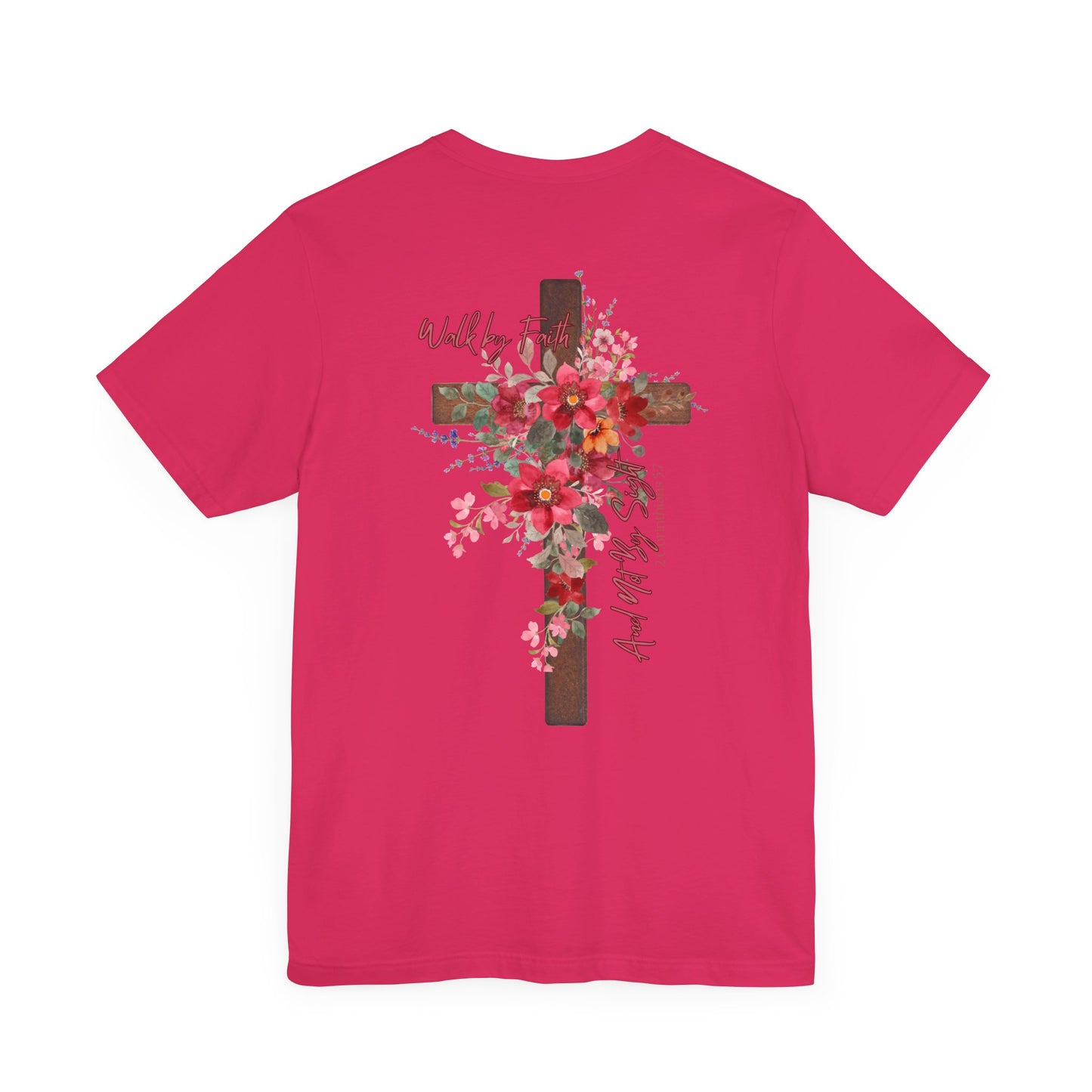 Floral Jesus is the Light Tee - Faith & Inspiration T-Shirt
