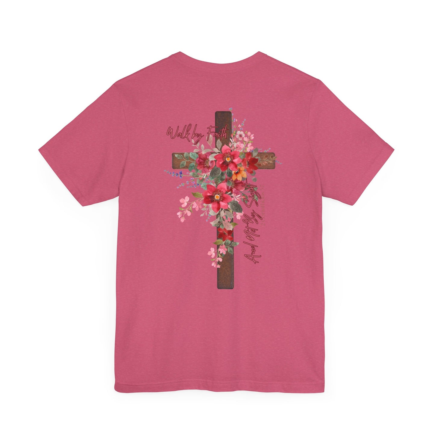 Floral Jesus is the Light Tee - Faith & Inspiration T-Shirt