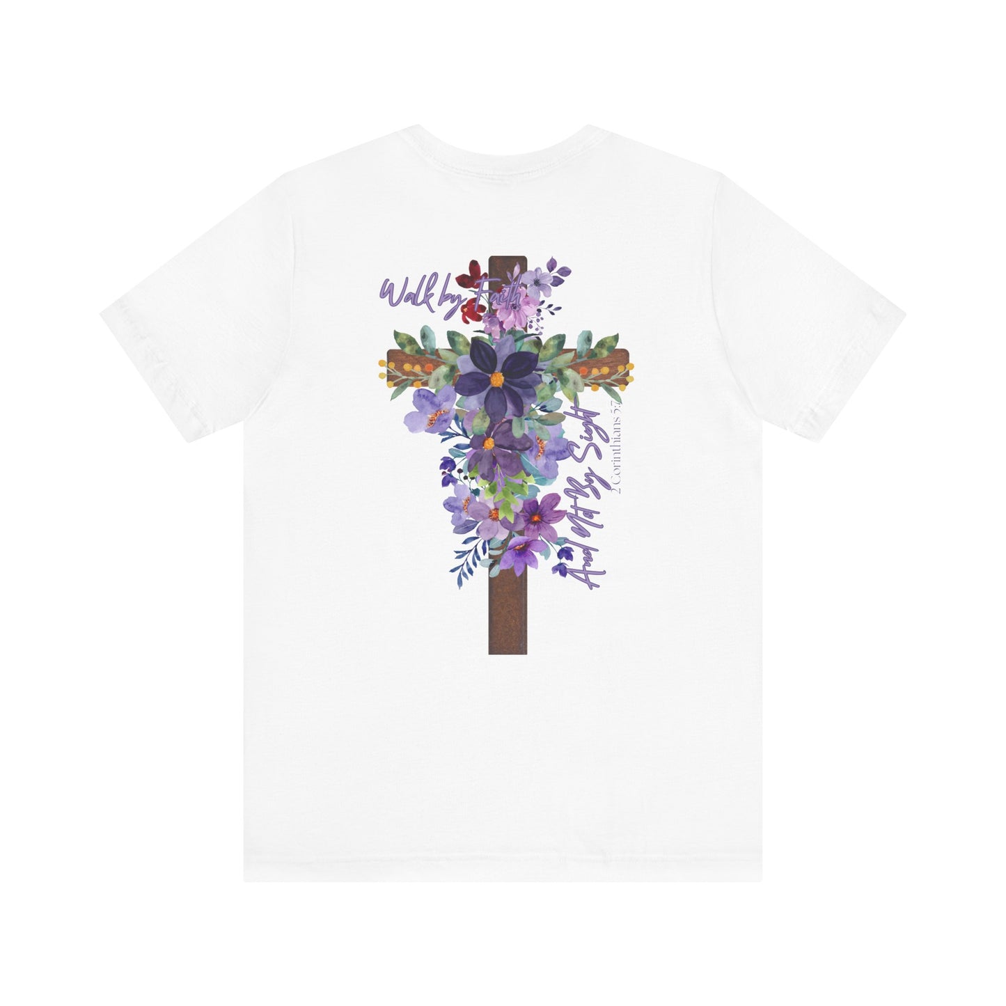 Floral Jesus Inspirational Tee - Unisex Short Sleeve Shirt