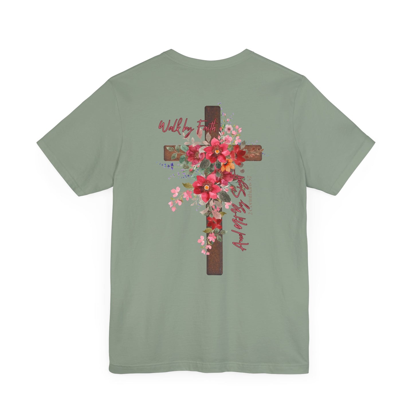 Floral Jesus is the Light Tee - Faith & Inspiration T-Shirt